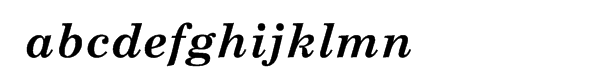 Monotype Century Schoolbook CE Bold Italic Font LOWERCASE
