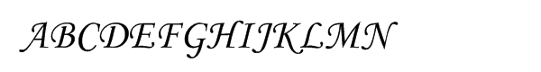 Monotype Corsiva® Turkish Font UPPERCASE