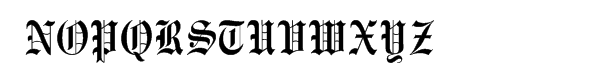 Monotype Engravers Pro Old English Font UPPERCASE