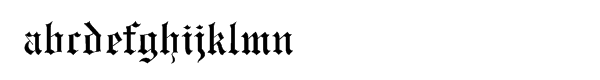 Monotype Engravers Pro Old English Font LOWERCASE