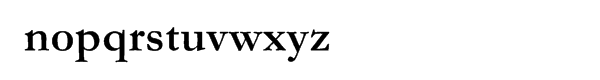 Monotype Garamond Bold Font LOWERCASE