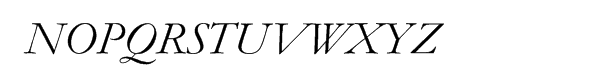 Monotype Garamond Cyrillic Inclined Font UPPERCASE