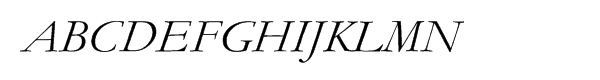 Monotype Garamond Pro Italic Font UPPERCASE