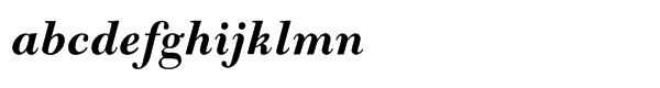 Monotype Goudy Modern™ Std Bold Italic Font LOWERCASE
