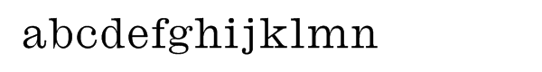 Monotype Ionic Font LOWERCASE