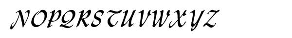Monotype Lydian™ Cursive Font UPPERCASE