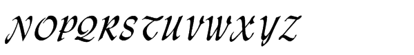 Monotype Lydian™ Std Cursive Font UPPERCASE