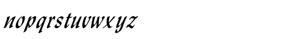 Monotype Lydian™ Std Cursive Font LOWERCASE