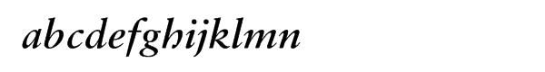 Monotype Sabon Semi Bold Italic Expert OSF Font LOWERCASE