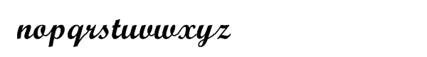 Monotype Script Bold Font LOWERCASE
