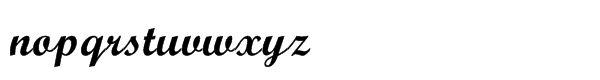 Monotype Script™ Std Bold Font LOWERCASE