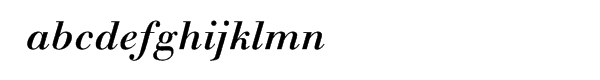 Monotype Walbaum™ Medium Italic Font LOWERCASE