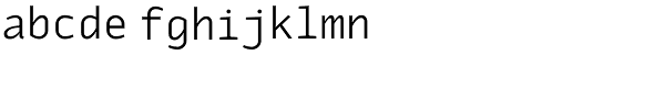 Monox Light Font LOWERCASE