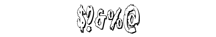 Monsterama 3D Regular Font OTHER CHARS