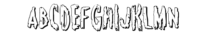 Monsterama 3D Regular Font UPPERCASE