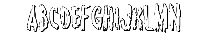 Monsterama 3D Regular Font LOWERCASE