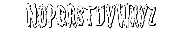 Monsterama 3D Regular Font LOWERCASE