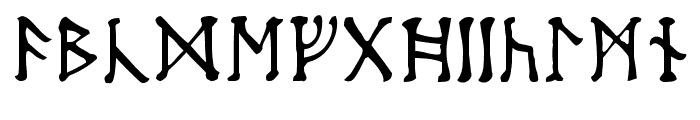 Moon-Runes Font UPPERCASE