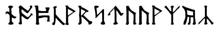 Moon-Runes Font UPPERCASE