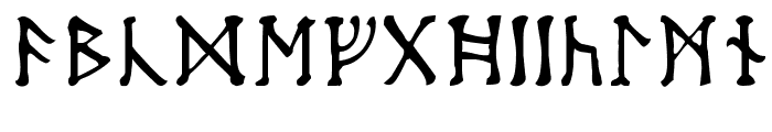 Moon-Runes Font LOWERCASE