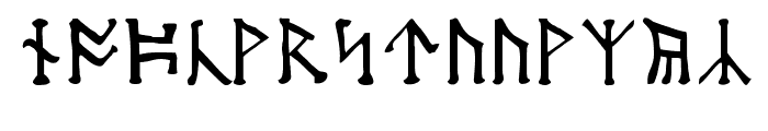 Moon-Runes Font LOWERCASE