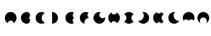 Moon Font UPPERCASE