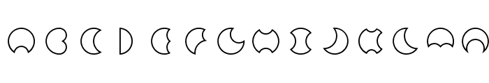 Moon Font LOWERCASE