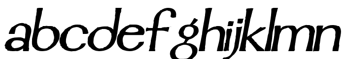 Mordred Demi Bold Italic Font LOWERCASE