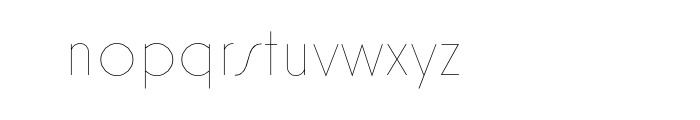 Mostra Nuova Alt A Thin Font LOWERCASE