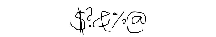 MouseHandwriting Font OTHER CHARS