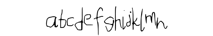 MouseHandwriting Font LOWERCASE