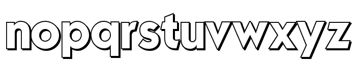 Mouser Outline Font LOWERCASE