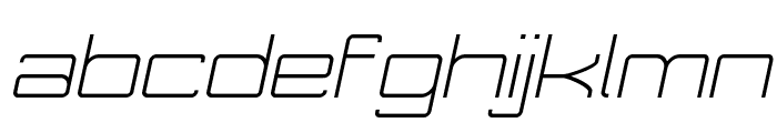 Move-X Light Italic Font LOWERCASE