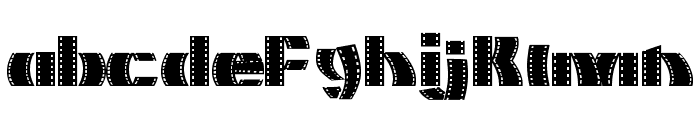 Movie Filmstrip Font LOWERCASE