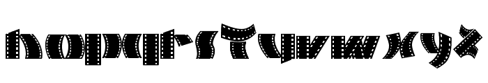 Movie Filmstrip Font LOWERCASE