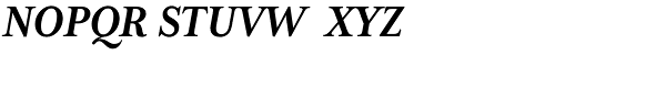 Mrs Eaves XL Serif Nar Bold Italic Font UPPERCASE