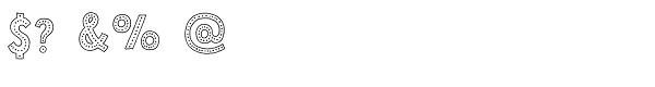Mrs Lollipop Outline Dotted Font OTHER CHARS