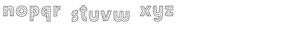 Mrs Lollipop Outline Dotted Font LOWERCASE