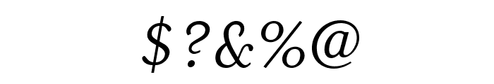 MrsEavesSmartLig-Italic Font OTHER CHARS