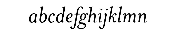 MrsEavesSmartLig-Italic Font LOWERCASE