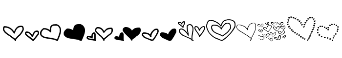 MTF Heart Doodle Font UPPERCASE
