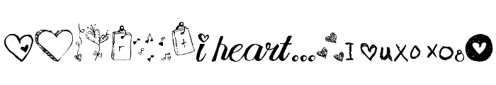 MTF i heart Sketches Font LOWERCASE