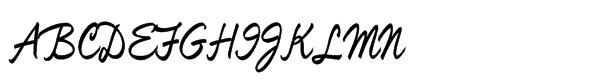 Mullen Hand Regular Font UPPERCASE