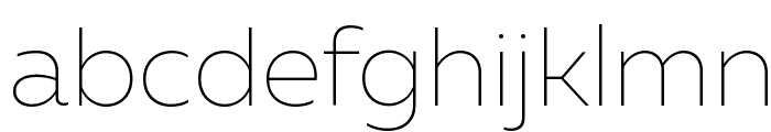 Muller Thin DEMO Font LOWERCASE