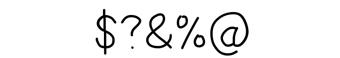 Multilingual Hand Font OTHER CHARS