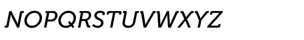 Museo Std 500 Italic Font UPPERCASE