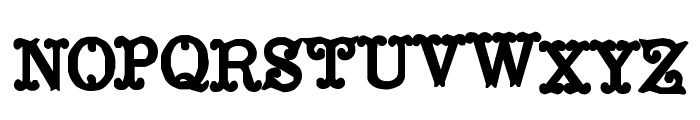 Mustachio Font UPPERCASE