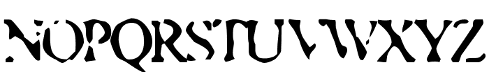 Musty Privates Font UPPERCASE