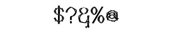 Mutant Bamboo II Font OTHER CHARS