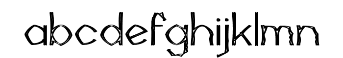 Mutant Bamboo II Font LOWERCASE